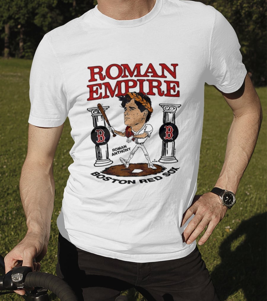 Roman Empire Boston Red Sox Roman Anthony Caricature Player T-Shirt