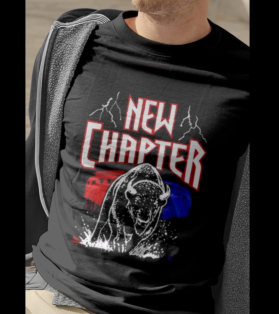 Buffalo Bills New Chapter 2026 New Season Game On Red Blue Buffalo Stadium T-Shirt