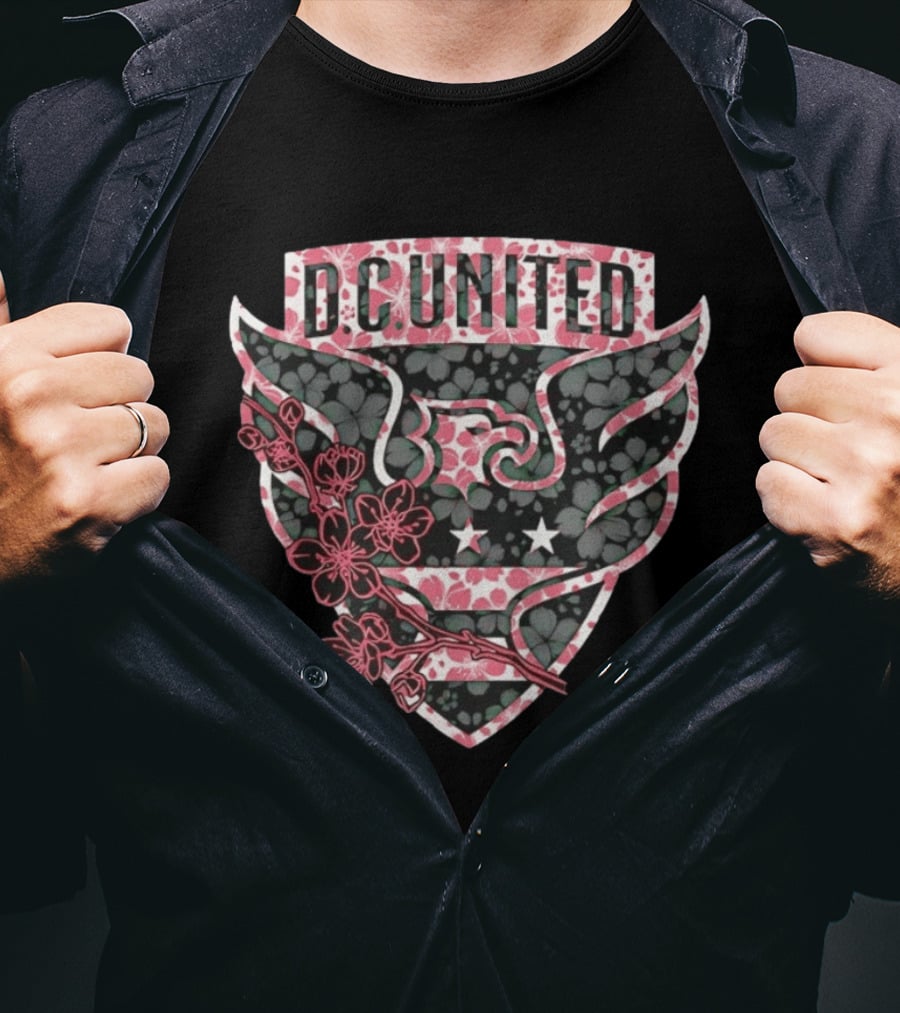 D.C. United Cherry Blossom Floral Crest T-Shirt