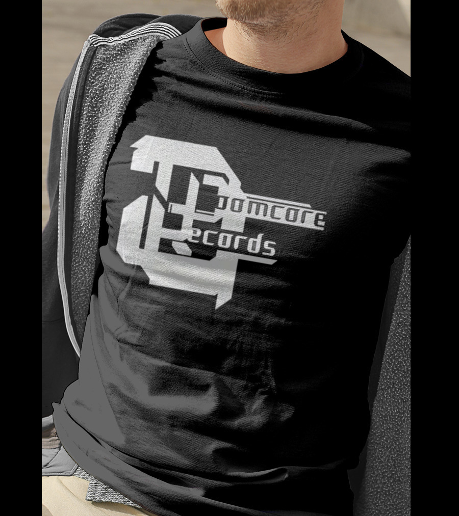 Doomcore Records Bold Stylized T-Shirt