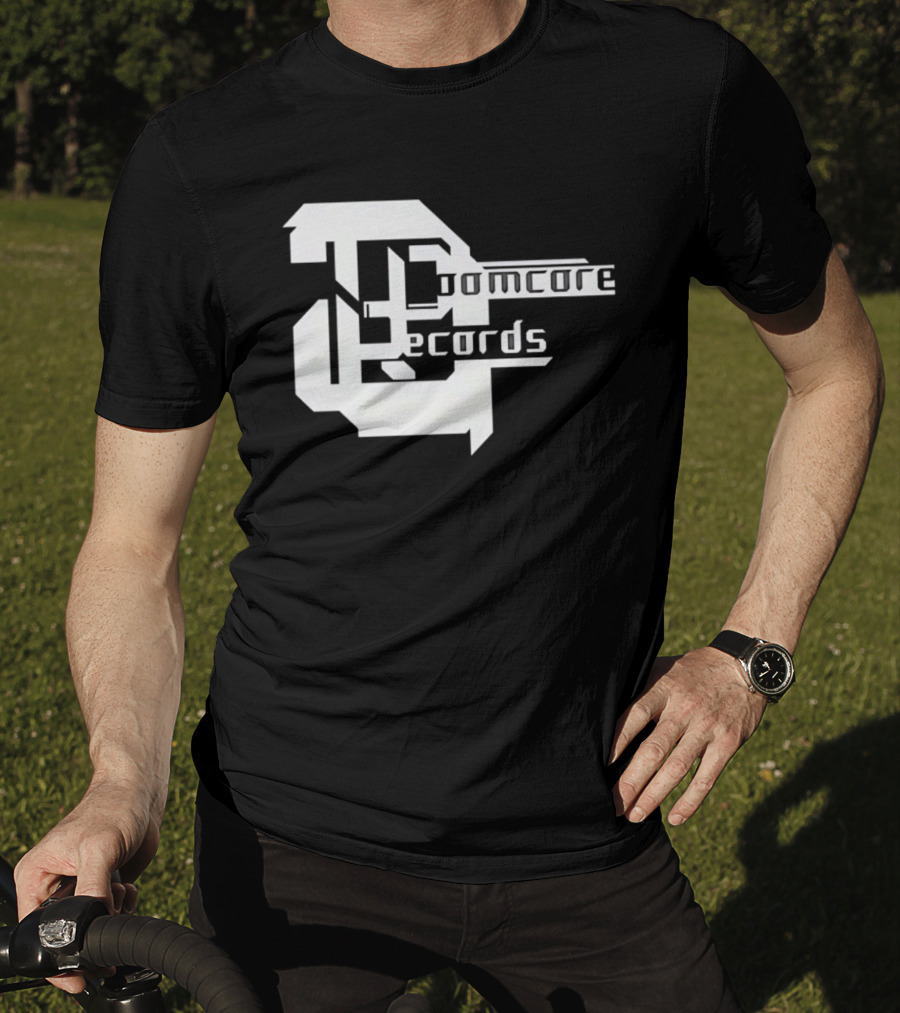 Doomcore Records Bold Stylized T-Shirt