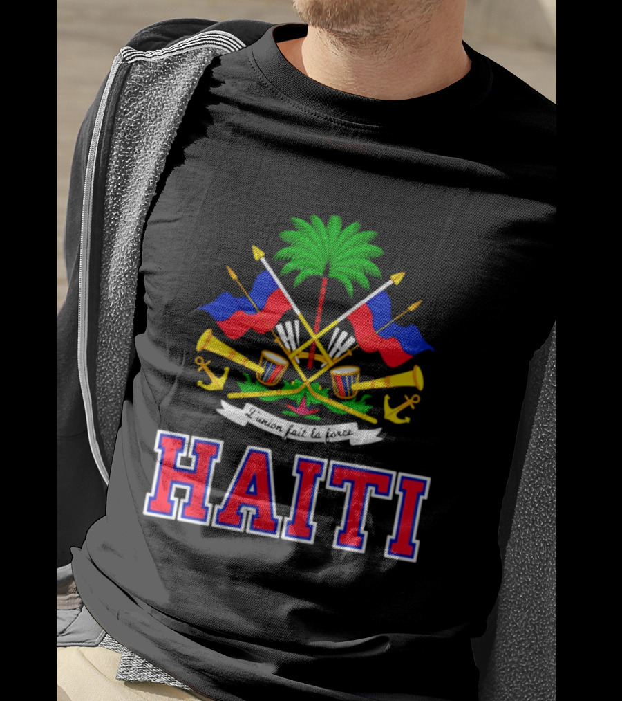 Haiti Coat Of Arms Flag Celebration Haitian Flag Day Independence T-Shirt