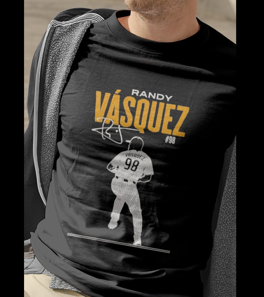 Randy Vázquez 98 San Diego Players Signature T-Shirt