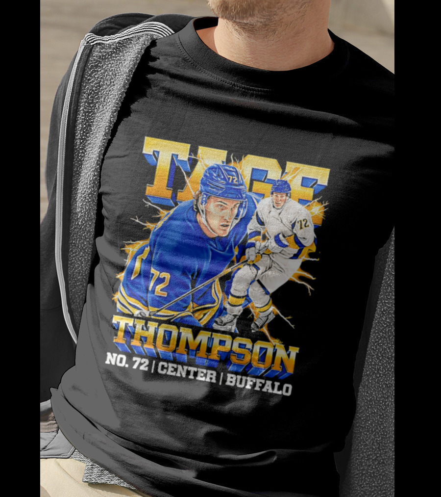 Tage Thompson No. 72 Buffalo Center T-Shirt