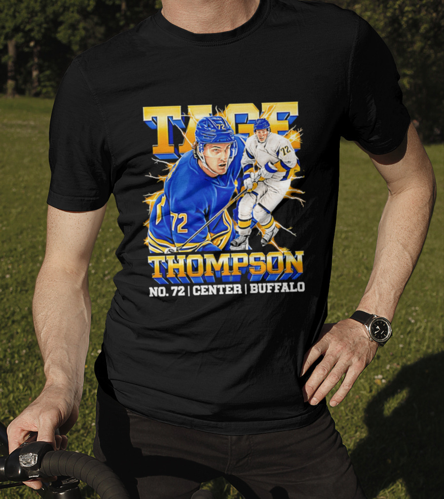 Tage Thompson No. 72 Buffalo Center T-Shirt