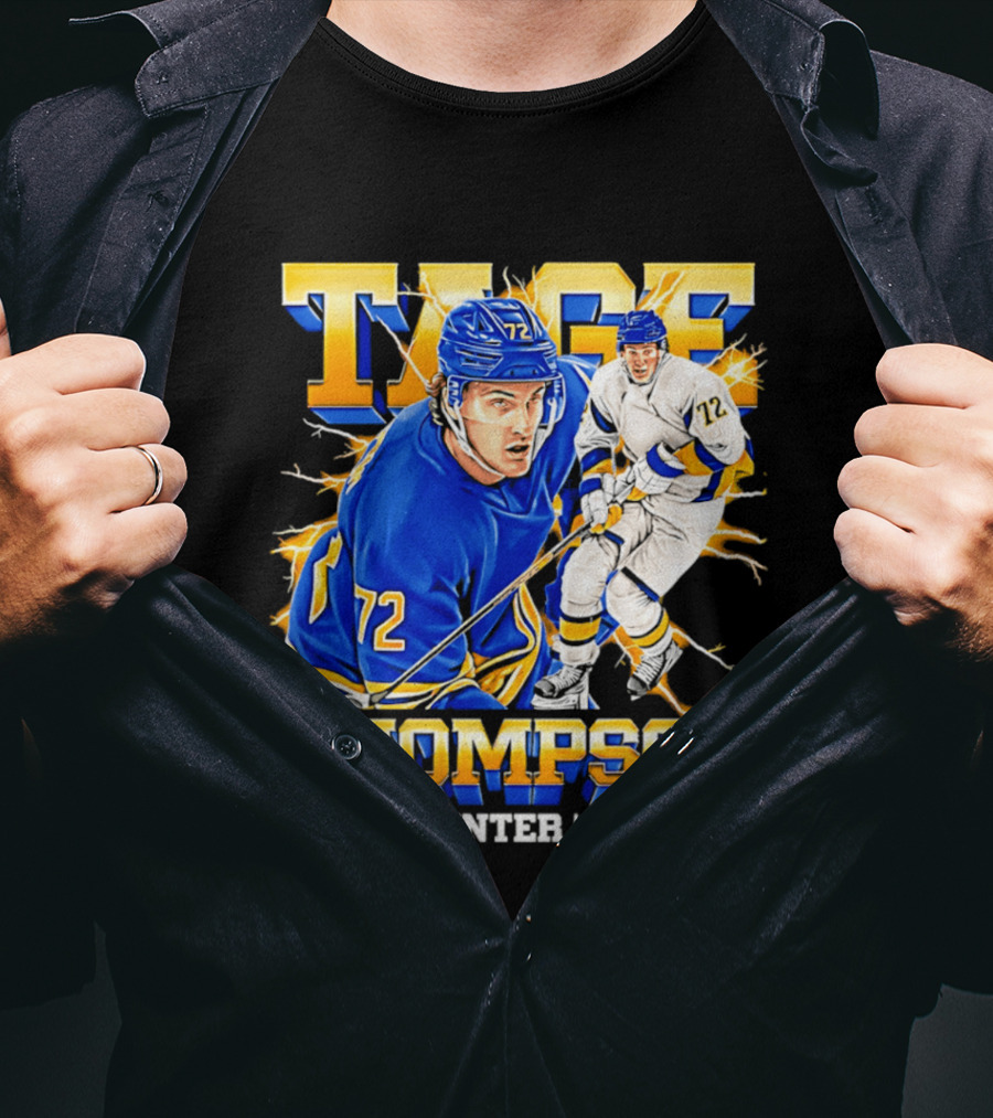 Tage Thompson No. 72 Buffalo Center T-Shirt