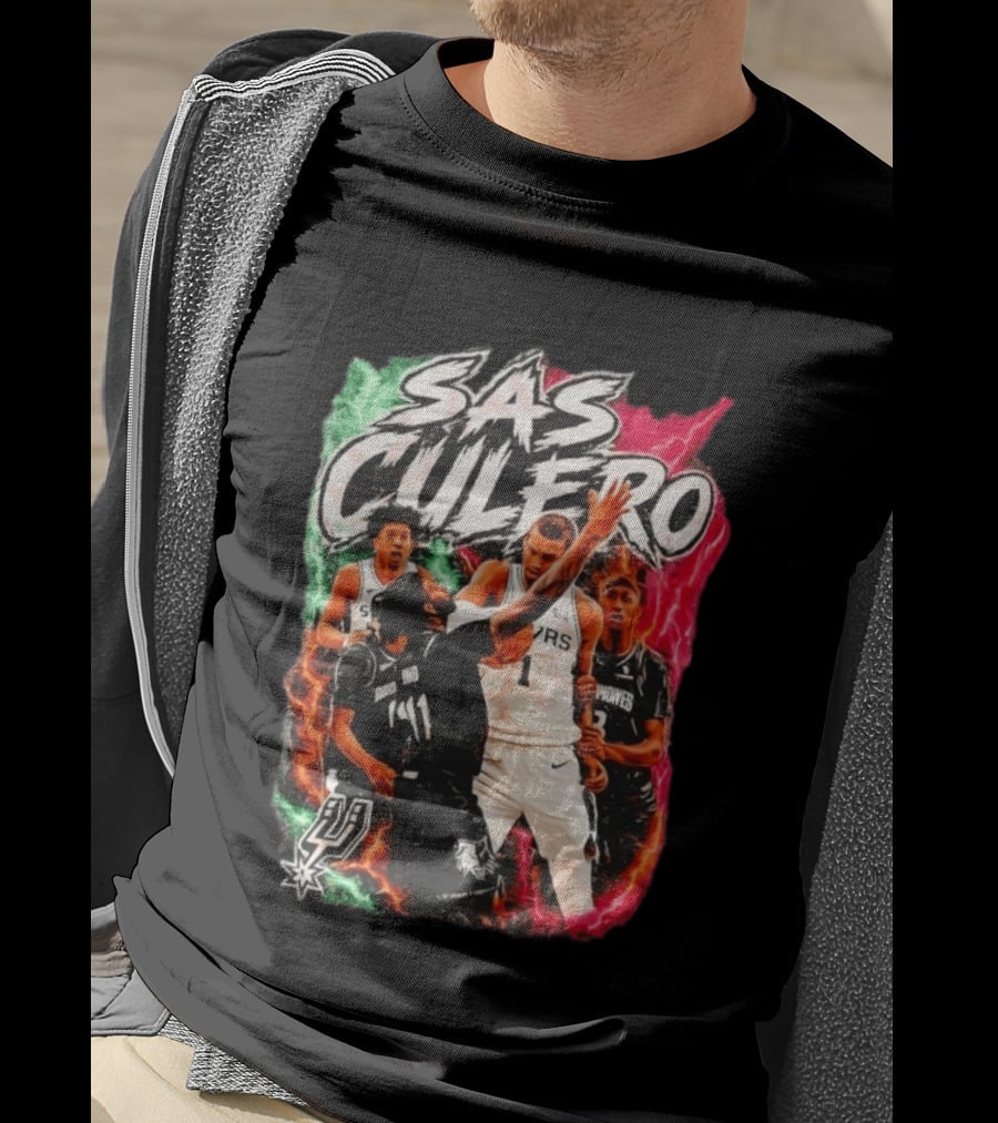 San Antonio Spurs SAS Culero Victor Wembanyama Basketball Players T-Shirt