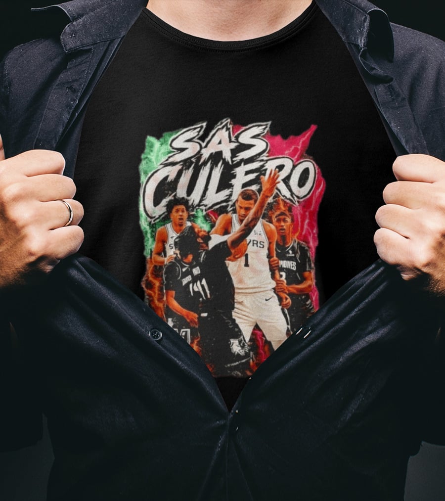 San Antonio Spurs SAS Culero Victor Wembanyama Basketball Players T-Shirt