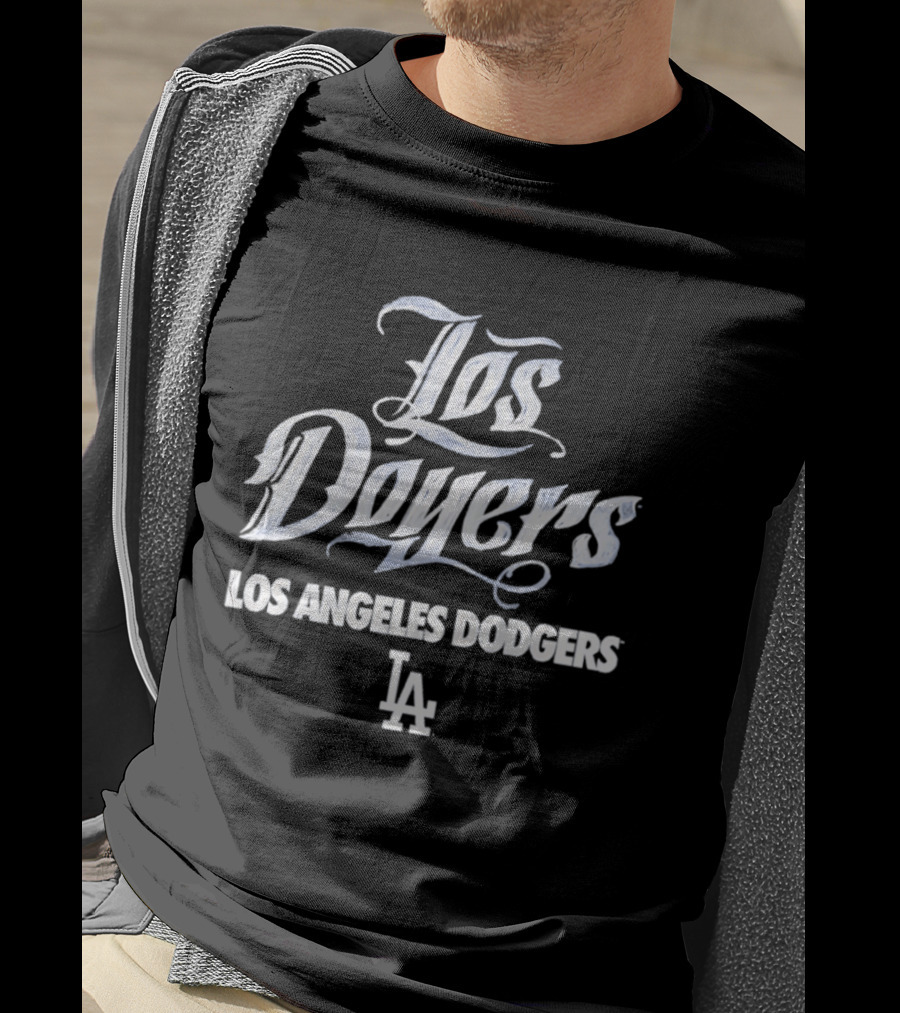 Los Angeles Dodgers Los Doyers LA Handwriting T-Shirt