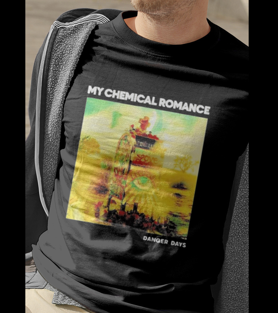 My Chemical Romance Danger Days Album Art Neon Desert Mailbox T-Shirt