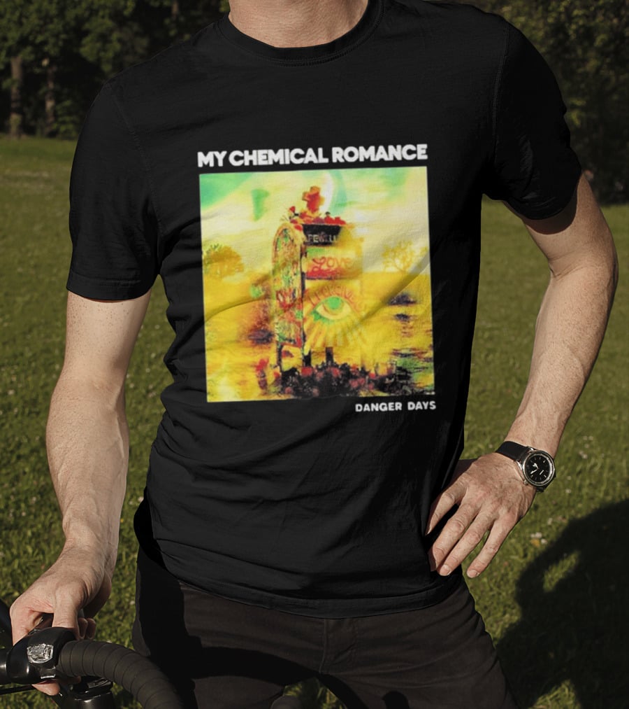 My Chemical Romance Danger Days Album Art Neon Desert Mailbox T-Shirt