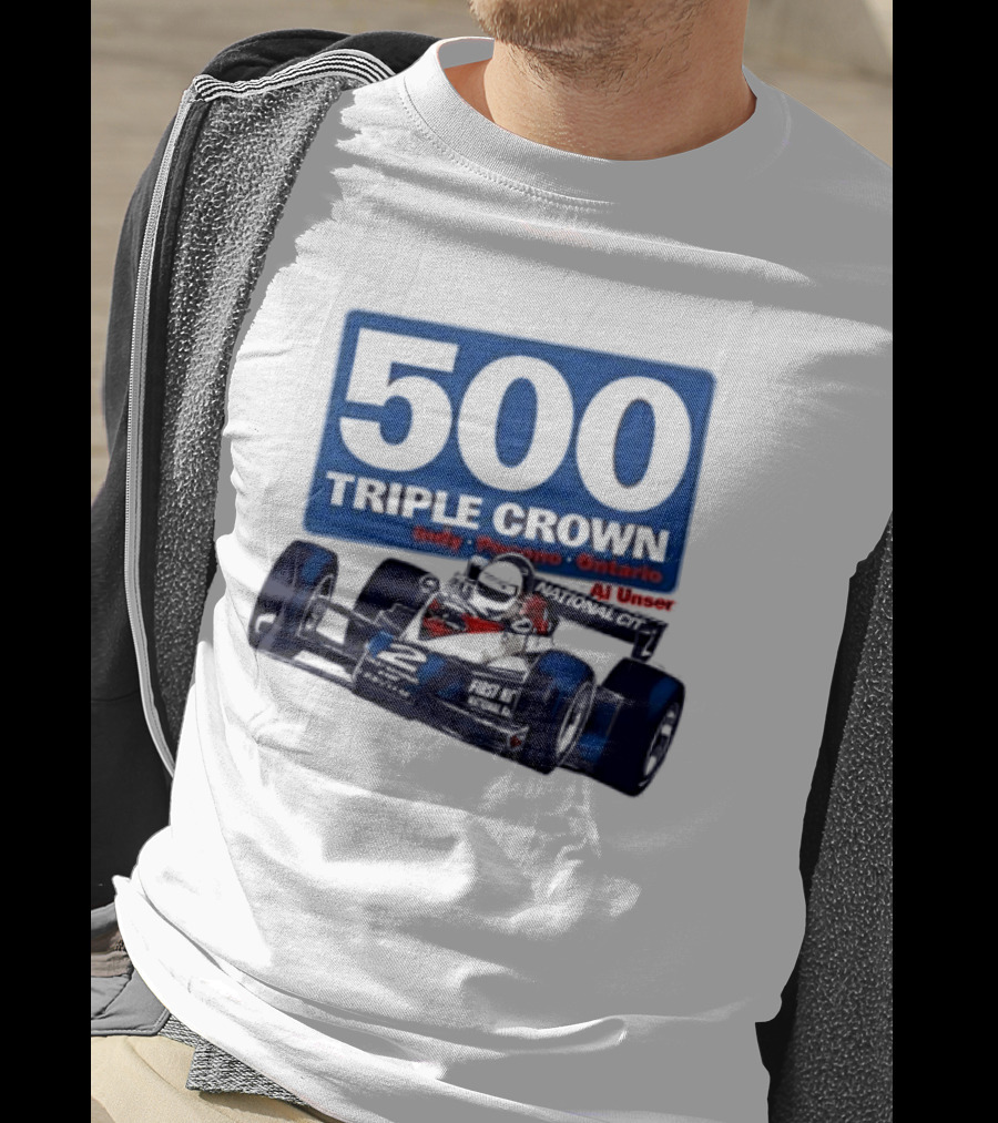 500 Triple Crown Al Unser Indy Pocono Ontario Racing T-Shirt