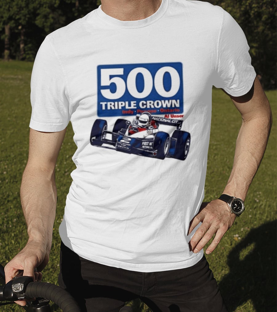 500 Triple Crown Al Unser Indy Pocono Ontario Racing T-Shirt