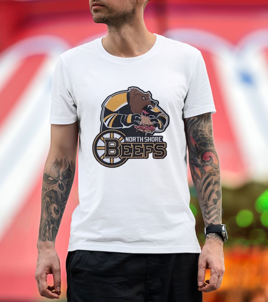 Boston Bruins North Shore Beefs Bear Sandwich T-Shirt