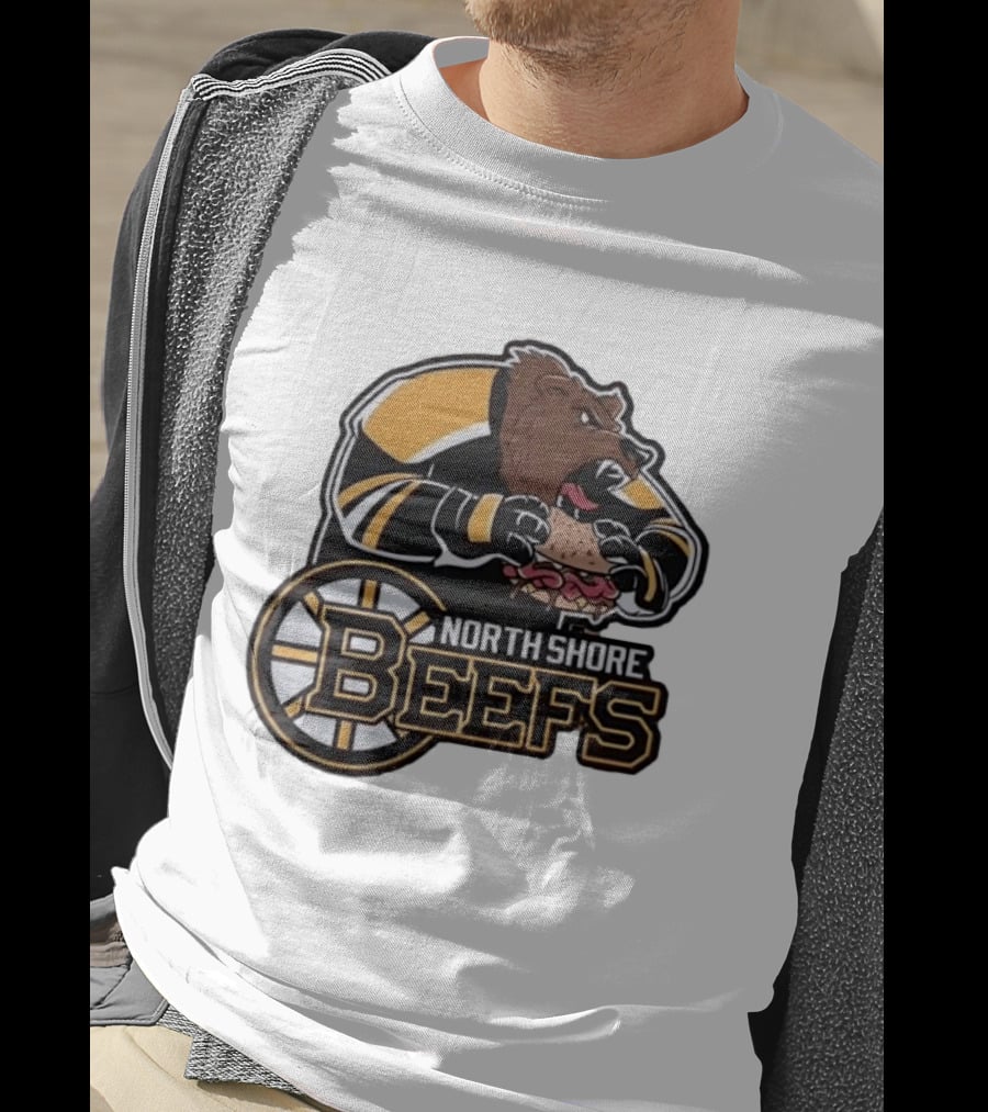 Boston Bruins North Shore Beefs Bear Sandwich T-Shirt