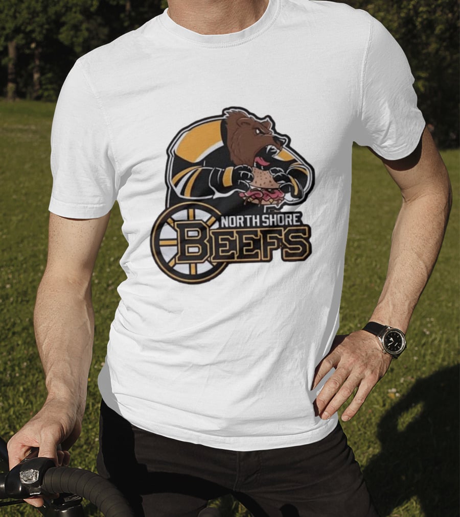 Boston Bruins North Shore Beefs Bear Sandwich T-Shirt