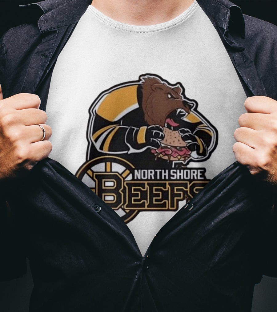 Boston Bruins North Shore Beefs Bear Sandwich T-Shirt