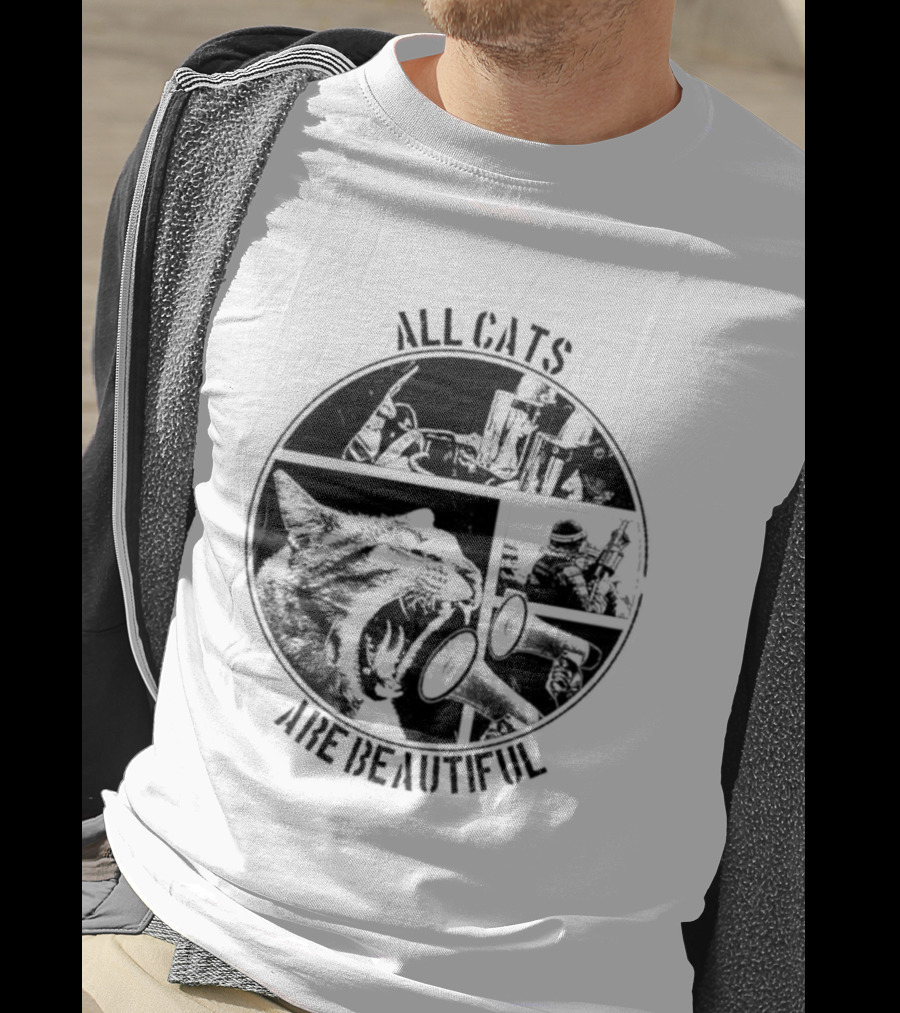 All Cats Are Beautiful Cat And Soldier T-Shirt