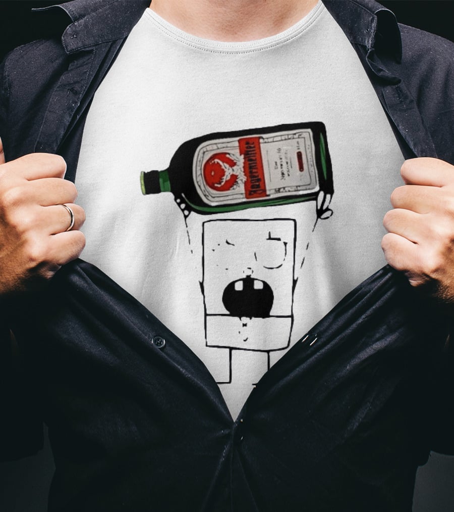 Doodlebob Jagermeister Bottle T-Shirt