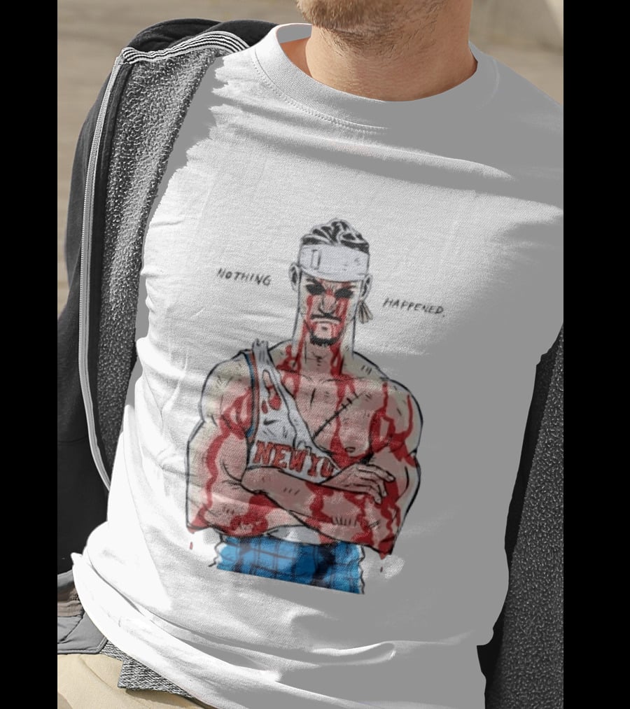 Roronoa Zoro Knicks Nothing Happened Crossover With Josh Hart T-Shirt
