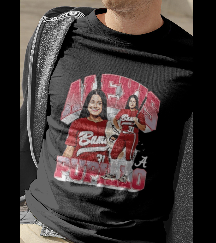 Alexis Pupillo Alabama Crimson Tide Softball Player Number 31 Bama Uniform T-Shirt