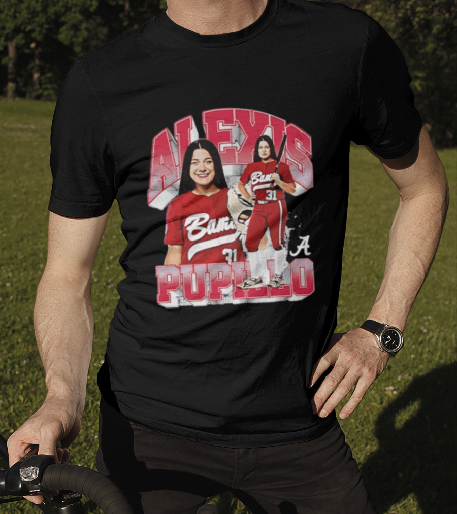 Alexis Pupillo Alabama Crimson Tide Softball Player Number 31 Bama Uniform T-Shirt