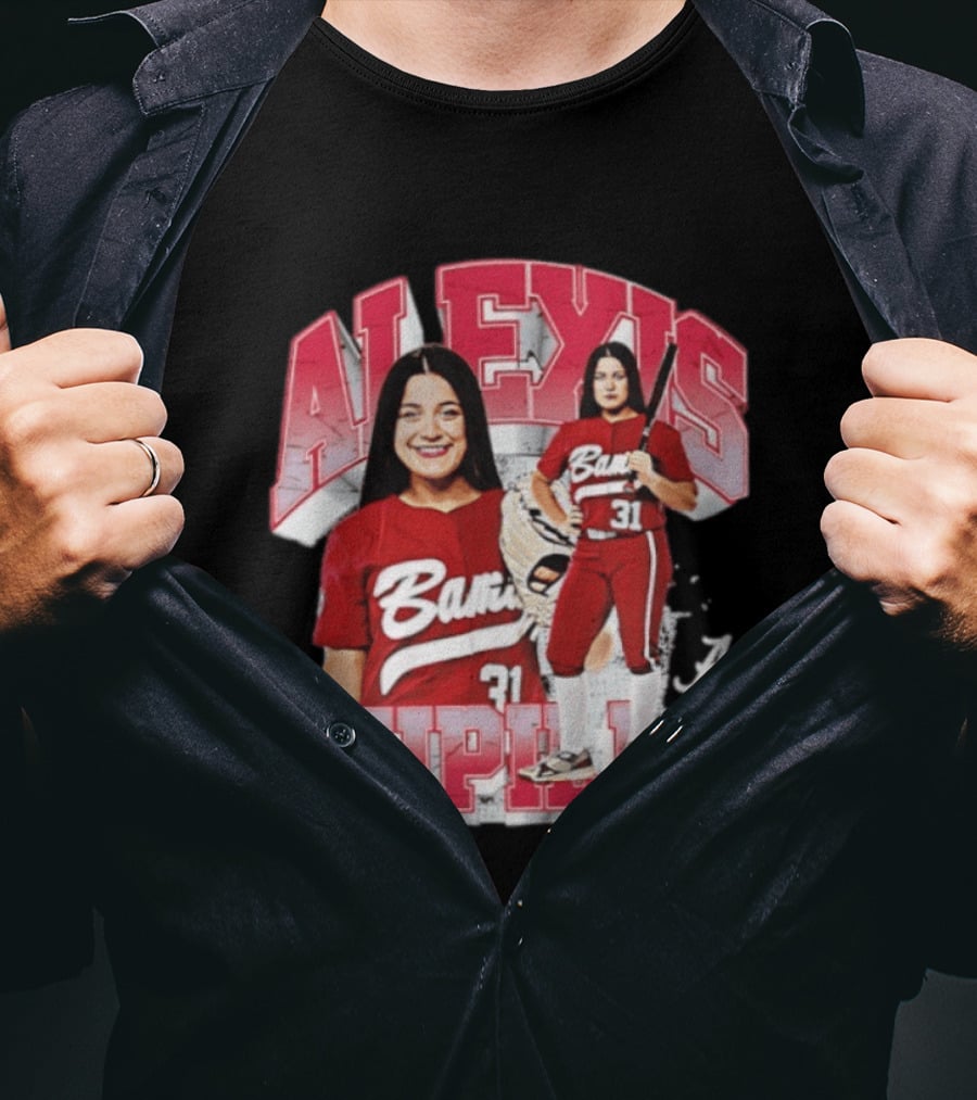 Alexis Pupillo Alabama Crimson Tide Softball Player Number 31 Bama Uniform T-Shirt