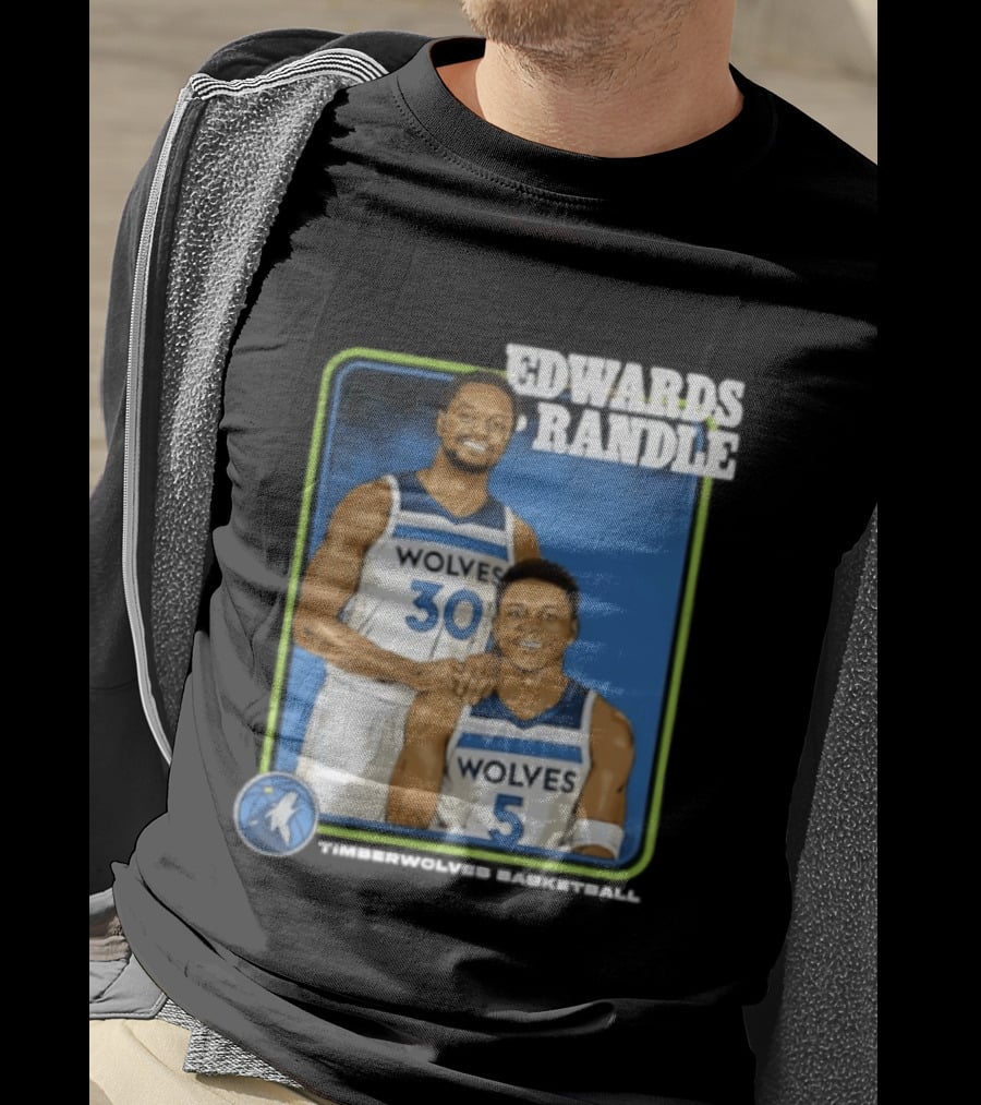 Edwards Randle Wolves 30 5 Basketball Duo T-Shirt