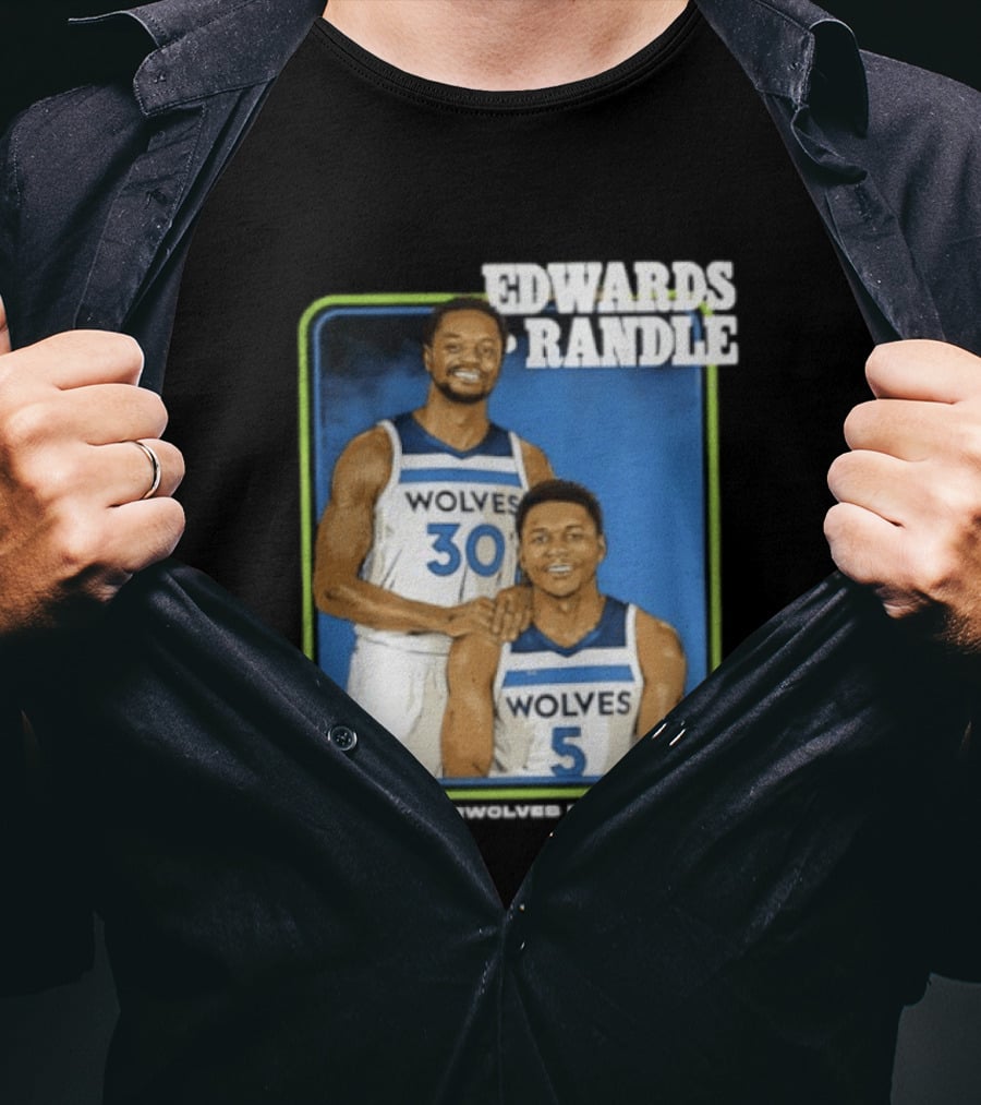 Edwards Randle Wolves 30 5 Basketball Duo T-Shirt