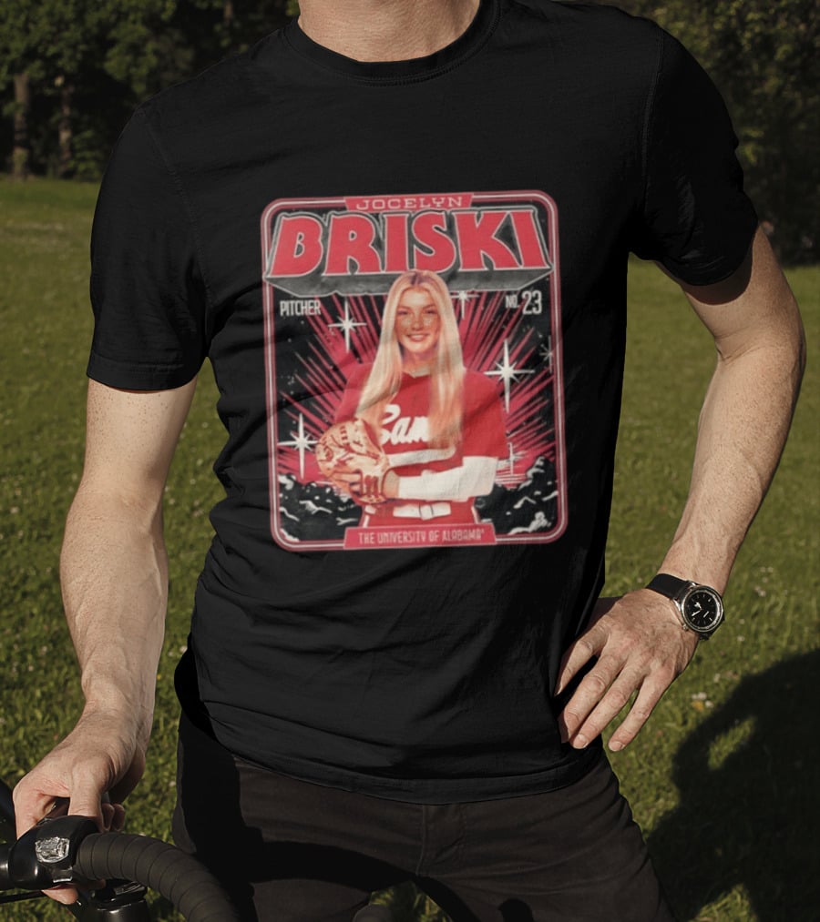 Jocelyn Briski Alabama Crimson Tide Softball Pitcher No 23 The University Of Alabama T-Shirt