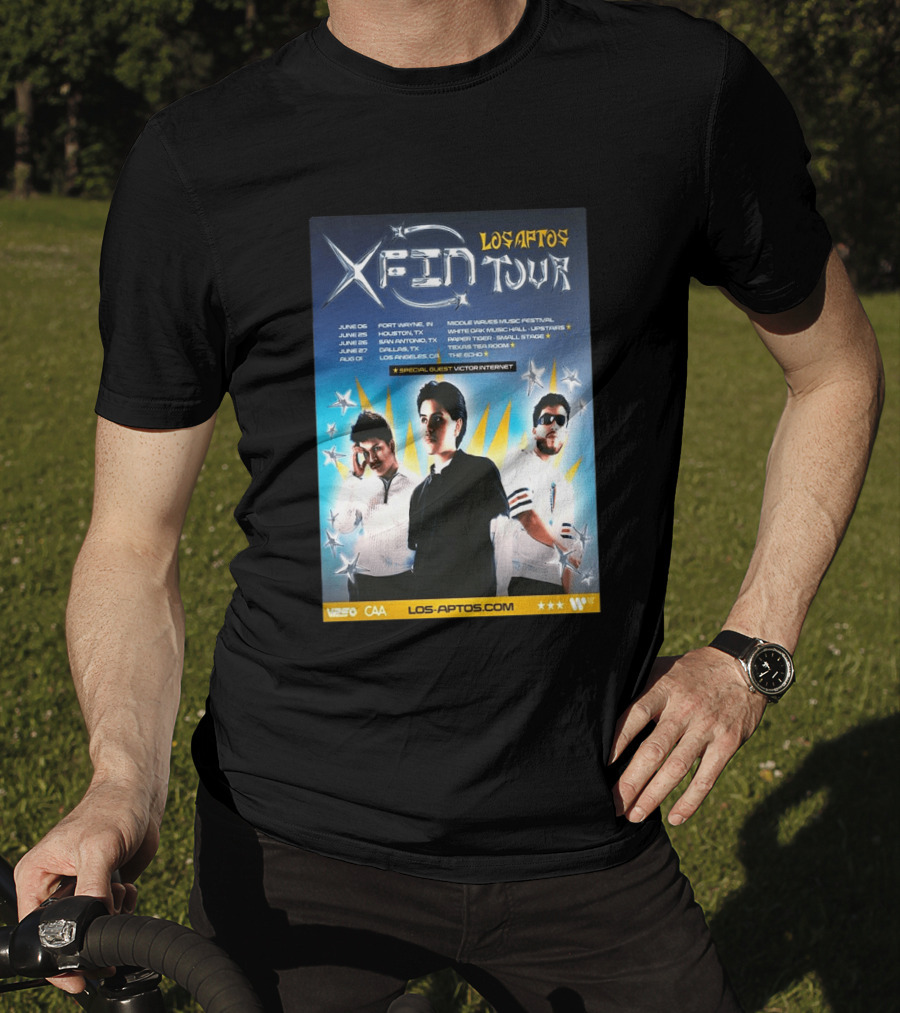 Los Aptos X Fin Tour 2026 Special Guest Victor Internet T-Shirt