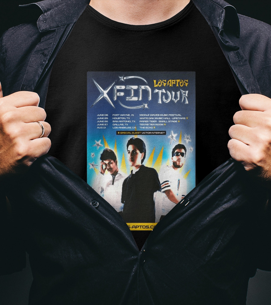 Los Aptos X Fin Tour 2026 Special Guest Victor Internet T-Shirt