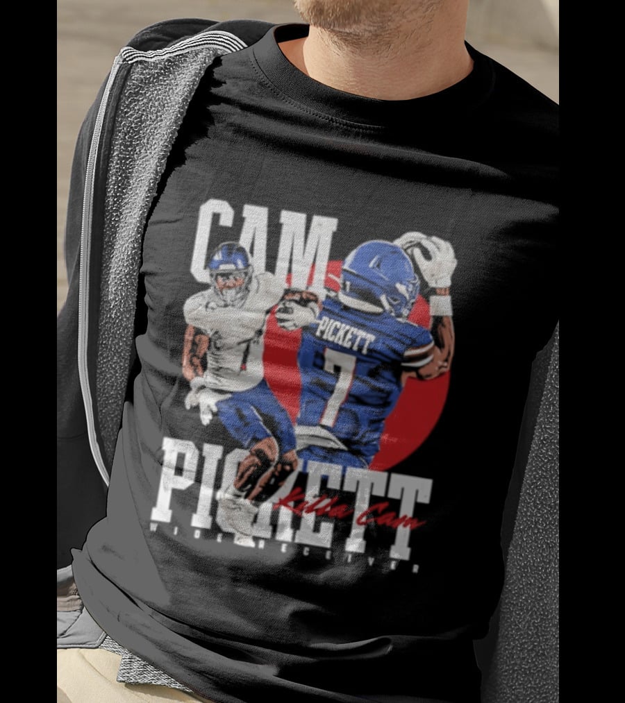 Cam Pickett Killa Cam Kansas Jayhawks Wide Receiver Football T-Shirt
