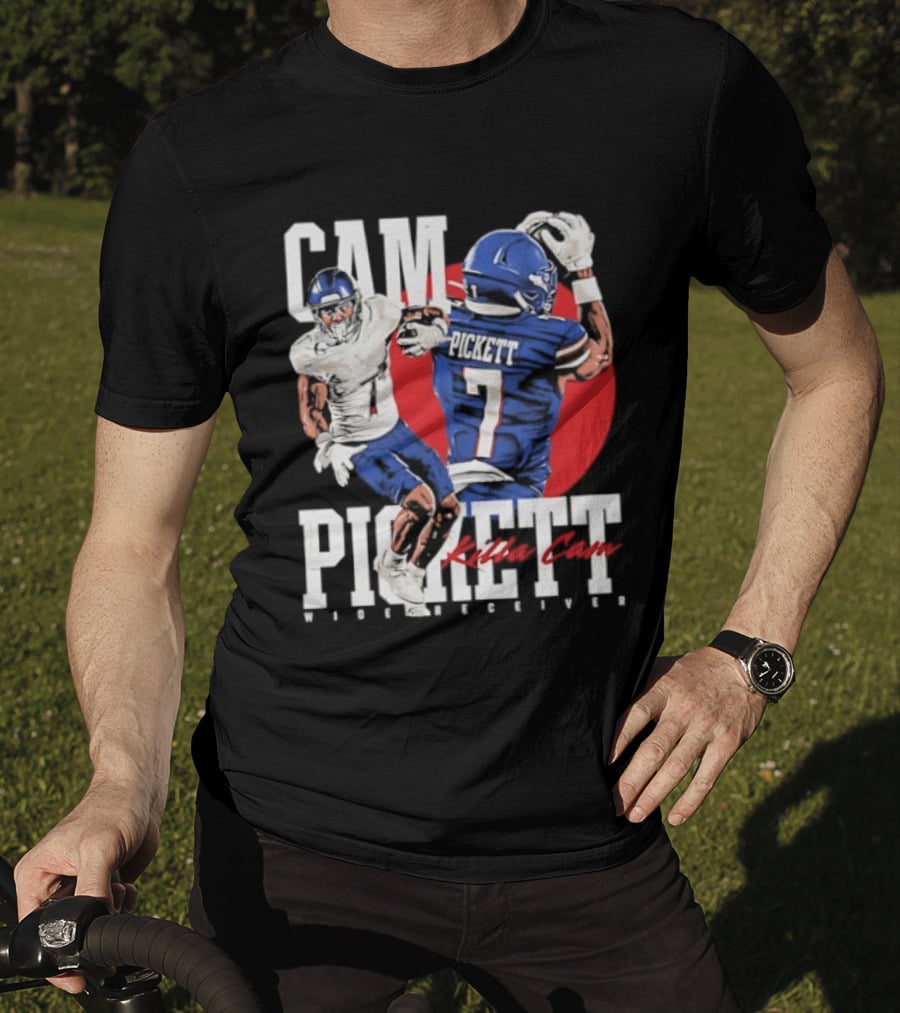 Cam Pickett Killa Cam Kansas Jayhawks Wide Receiver Football T-Shirt