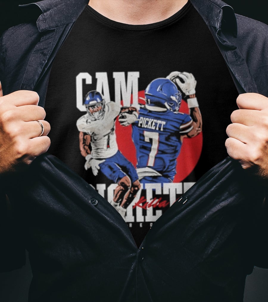 Cam Pickett Killa Cam Kansas Jayhawks Wide Receiver Football T-Shirt