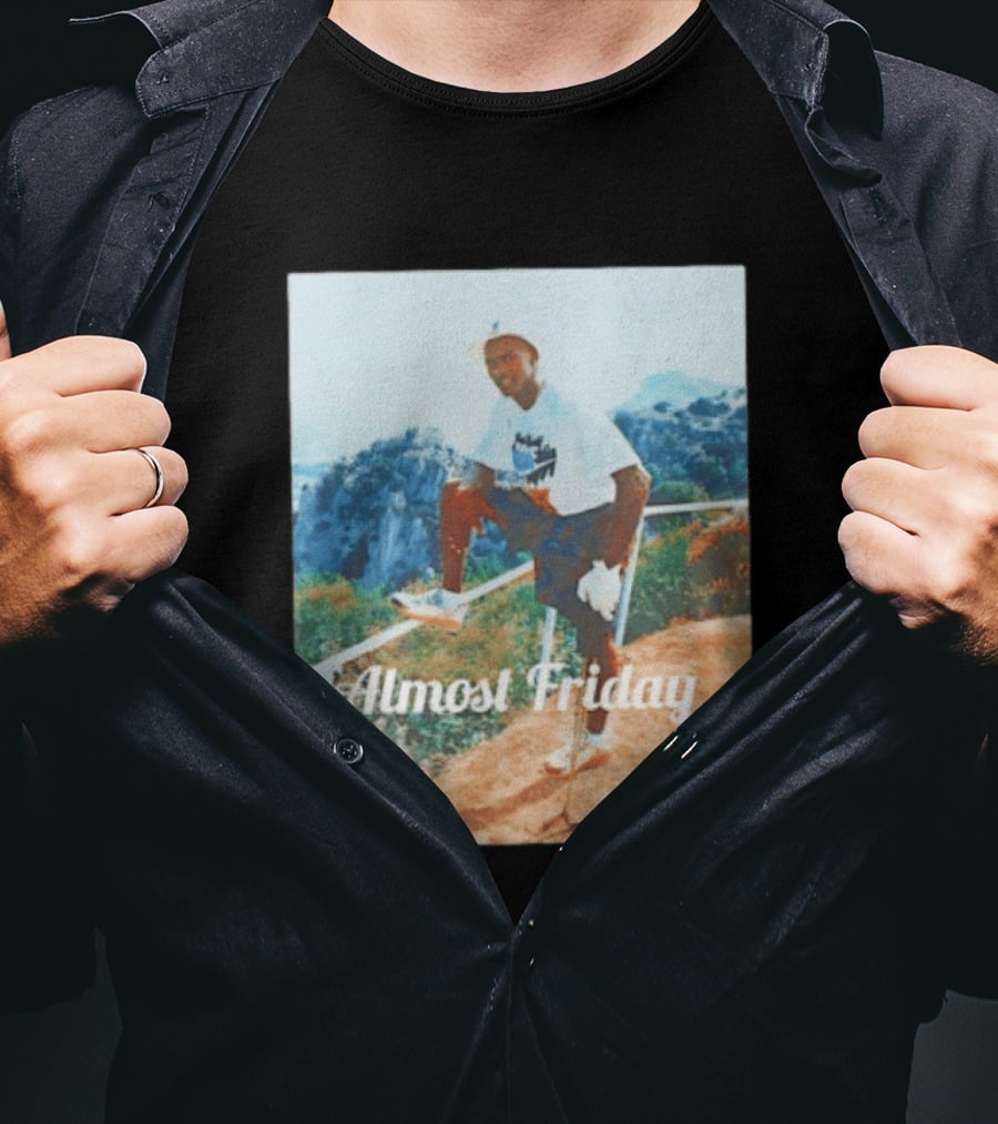 Michael Jordan Golfing Almost Friday Scenic View T-Shirt