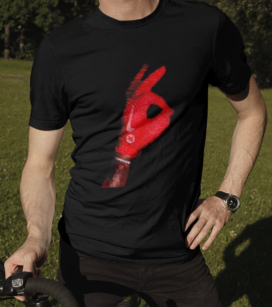 Ohio State Buckeyes Ice Glove Iceman Nike Scarlet Football Glove T-Shirt