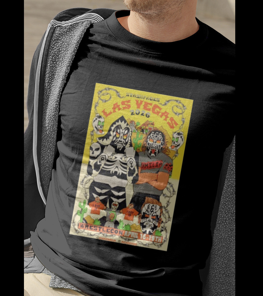 Stashpages Las Vegas 2026 Wrestlecon April 16 19 Featuring Amelia 666 And Park T-Shirt