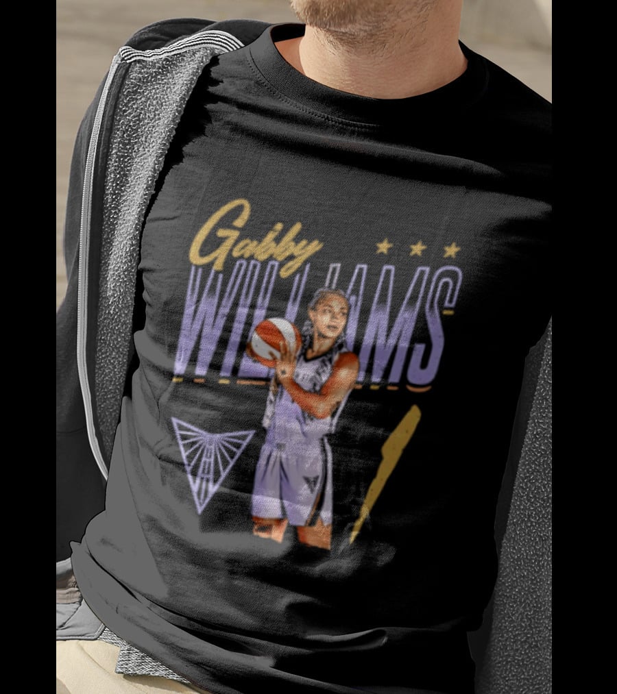 Gabby Williams 1 Golden State Valkyries Basketball Pose T-Shirt