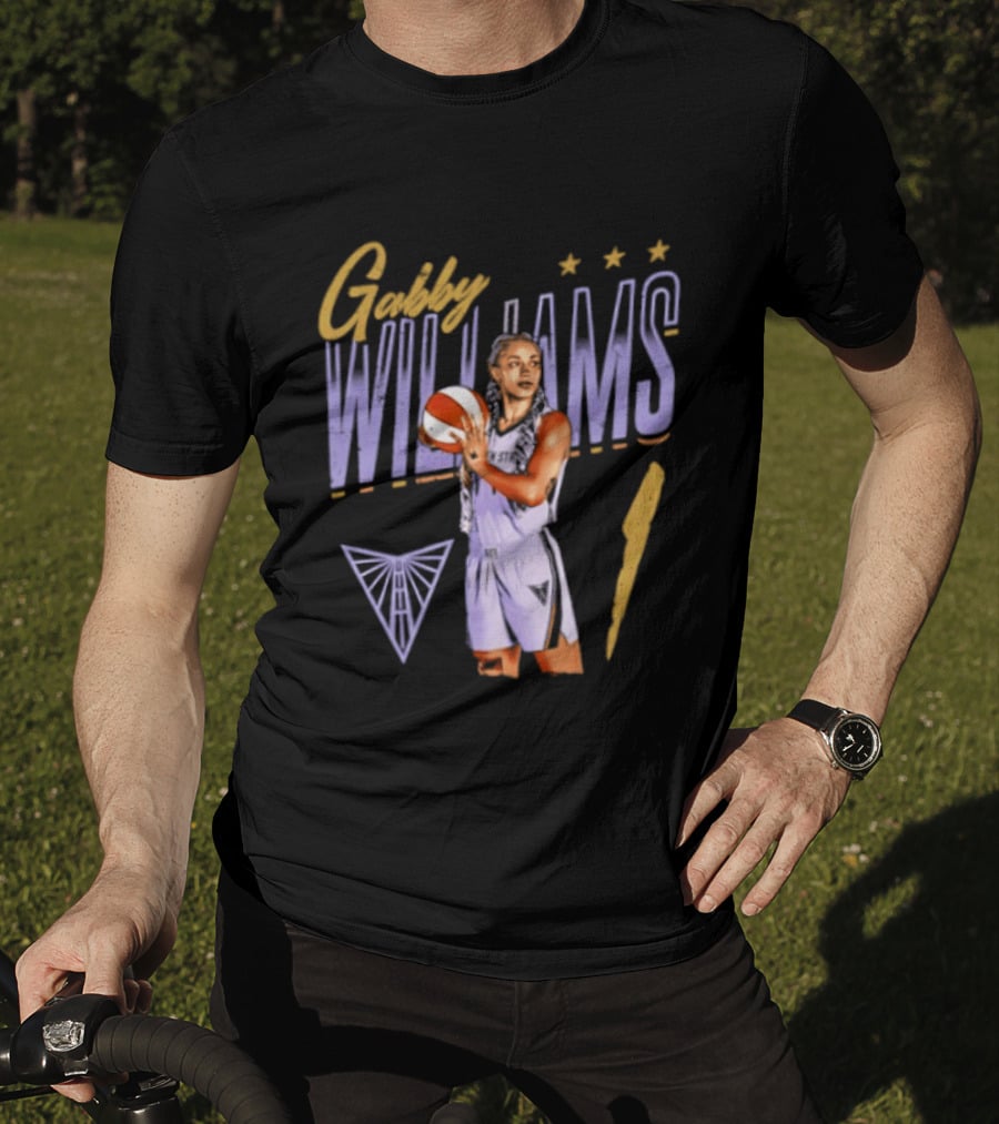 Gabby Williams 1 Golden State Valkyries Basketball Pose T-Shirt