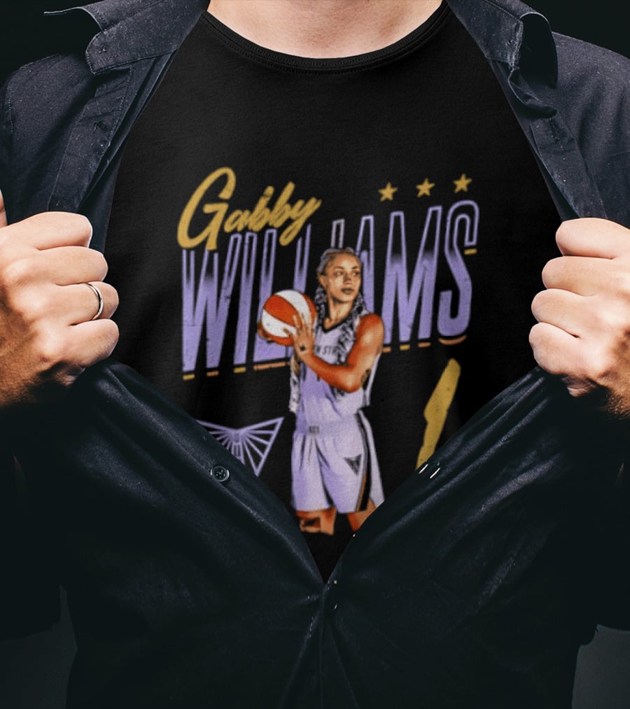 Gabby Williams 1 Golden State Valkyries Basketball Pose T-Shirt