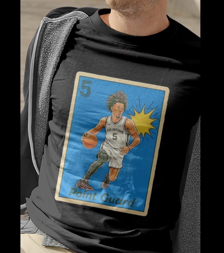 San Antonio Spurs Point Guard Stephon Castle 5 T-Shirt