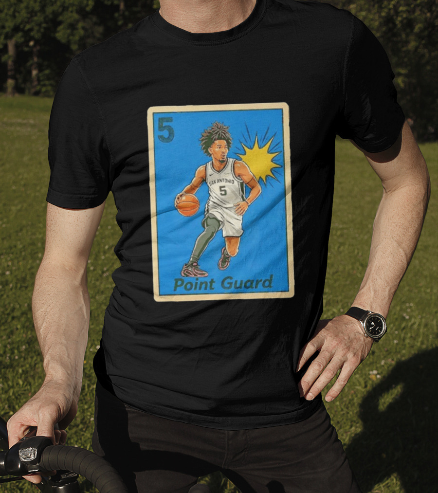 San Antonio Spurs Point Guard Stephon Castle 5 T-Shirt