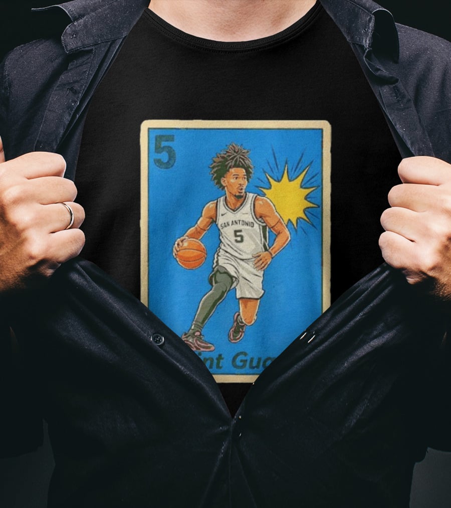 San Antonio Spurs Point Guard Stephon Castle 5 T-Shirt