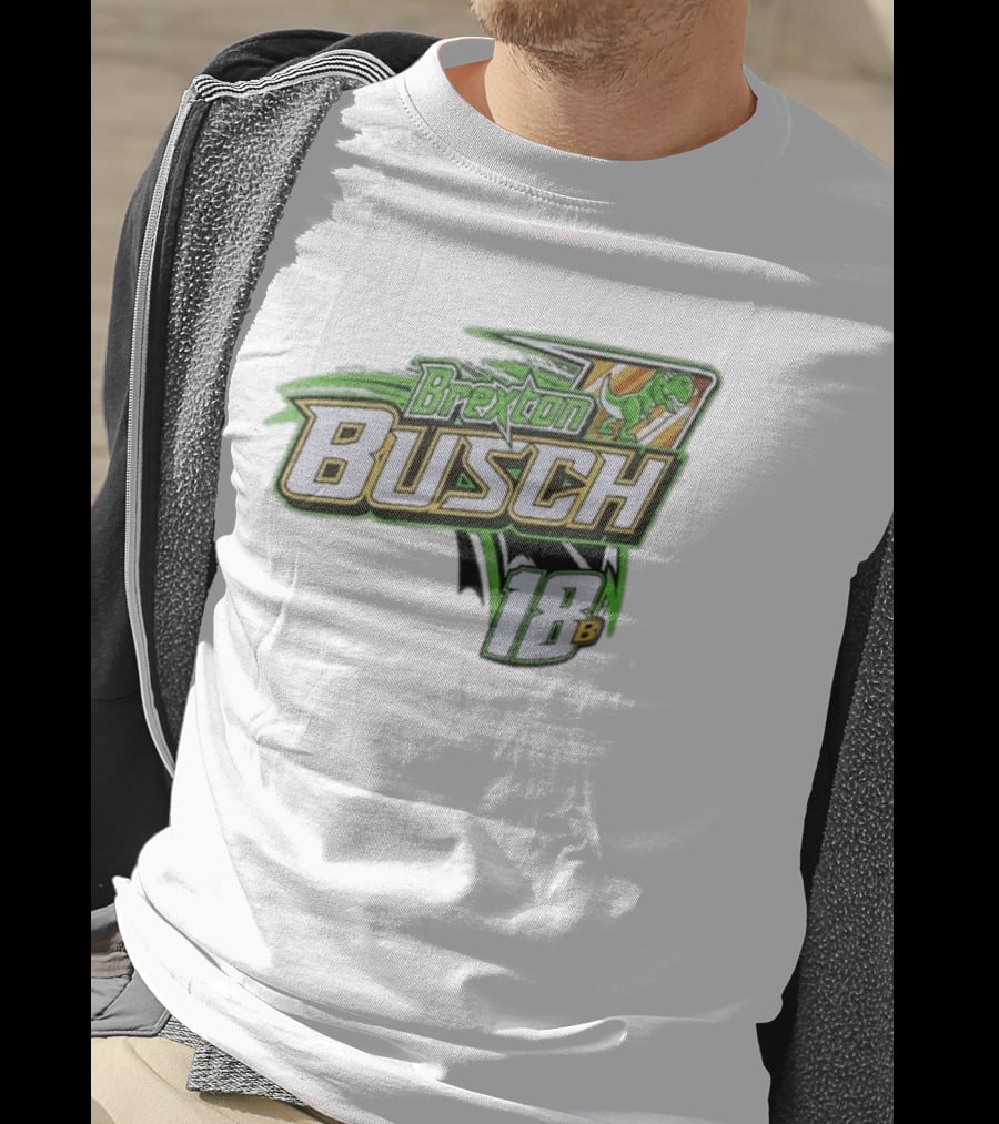 Brexton Busch 18B Dinosaur Racing T-Shirt