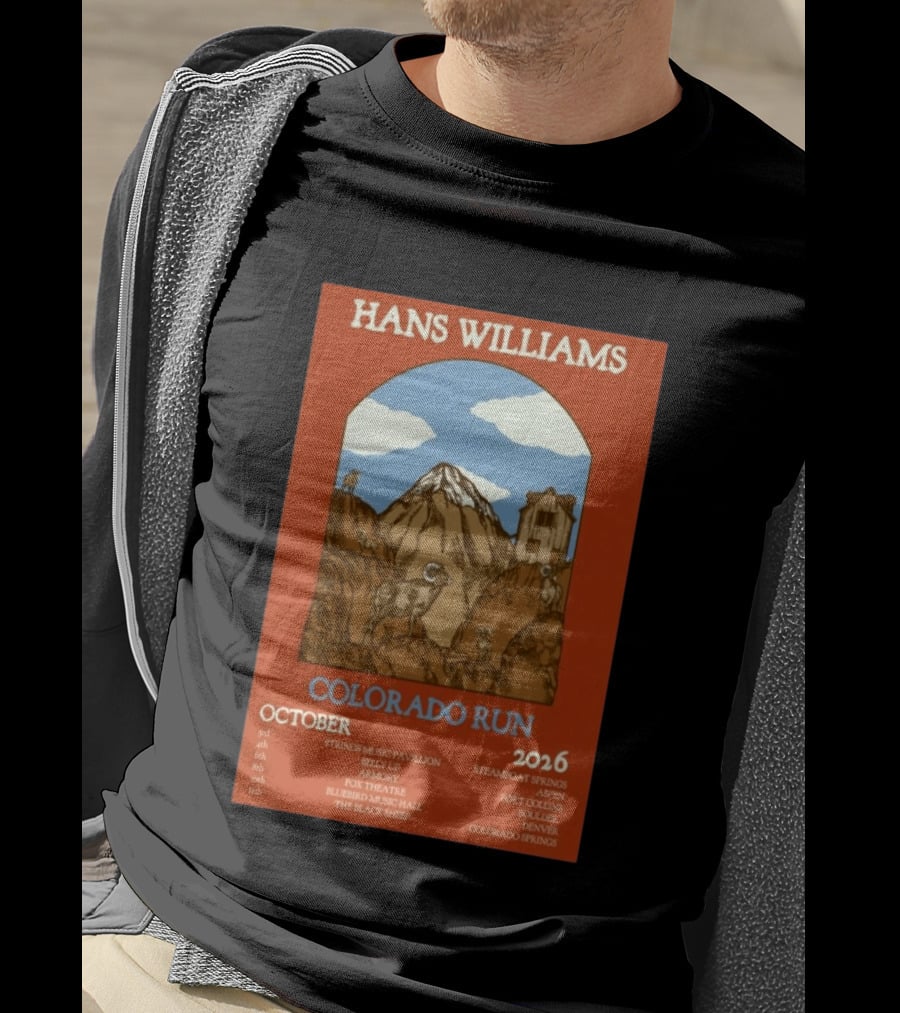 Hans Williams Colorado Run October 2026 Steamboat Springs Aspen Fort Collins Boulder Denver Colorado Springs T-Shirt