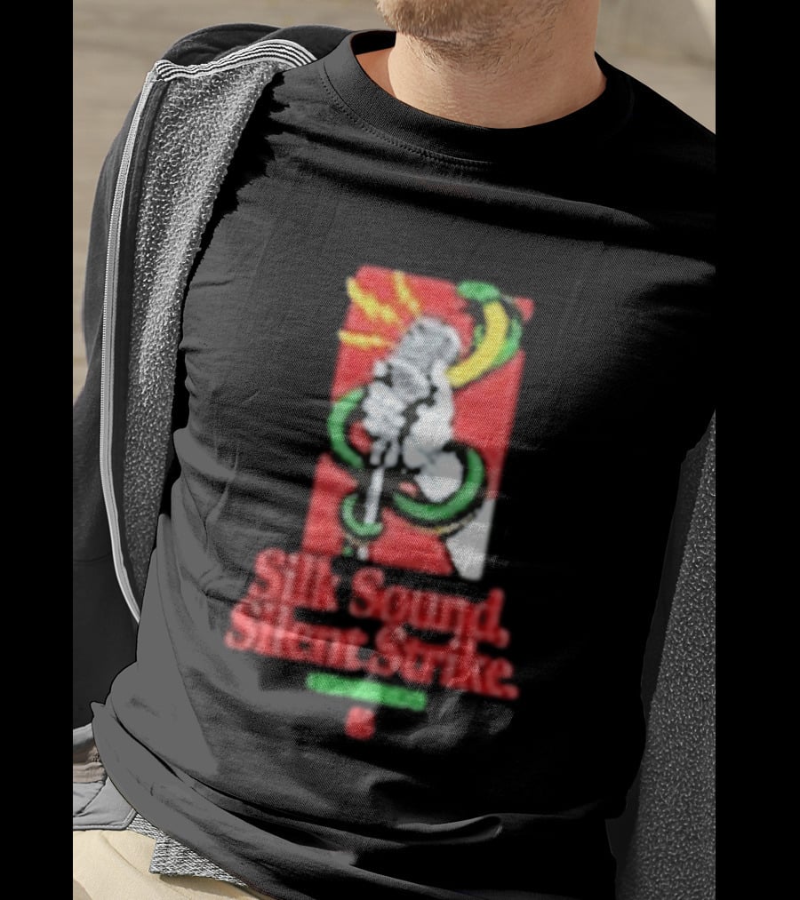 Silk Sound Silent Strike Retro Microphone And Snake T-Shirt
