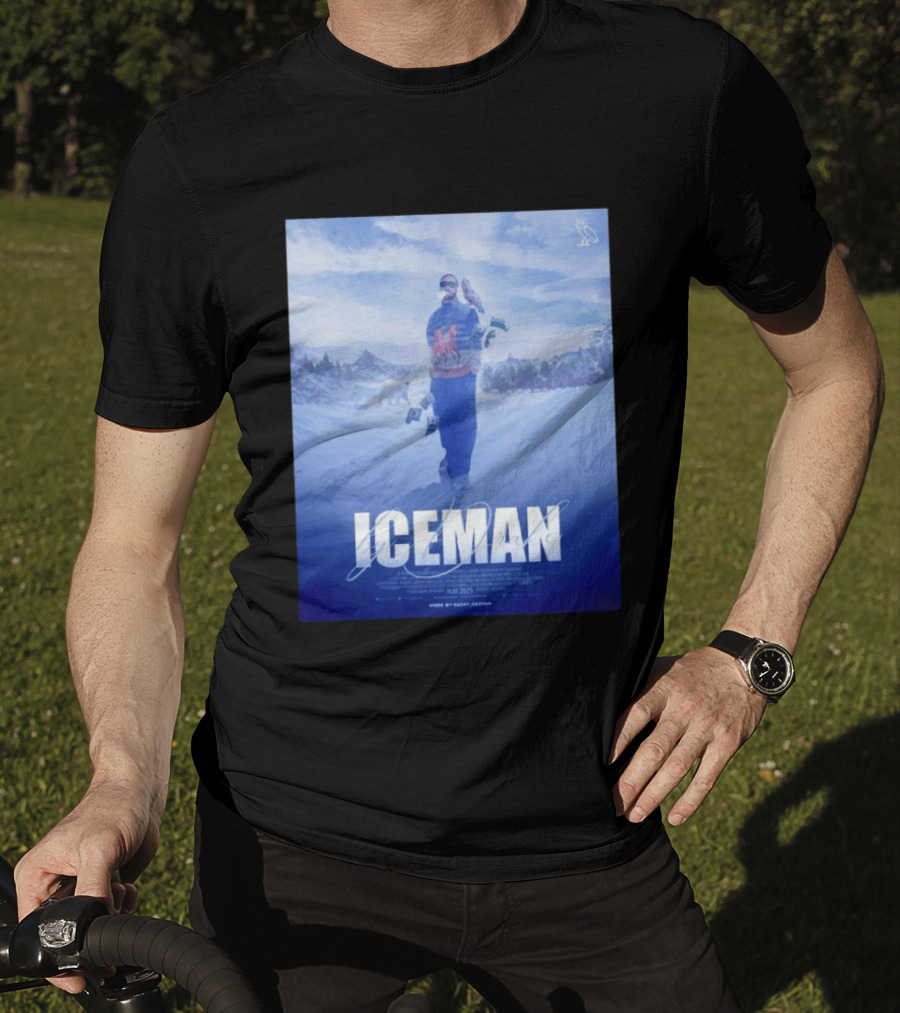 ICEMAN By Drake Featuring Saint Justin OVO Collaboration 2025 Winter Snowy Landscape T-Shirt