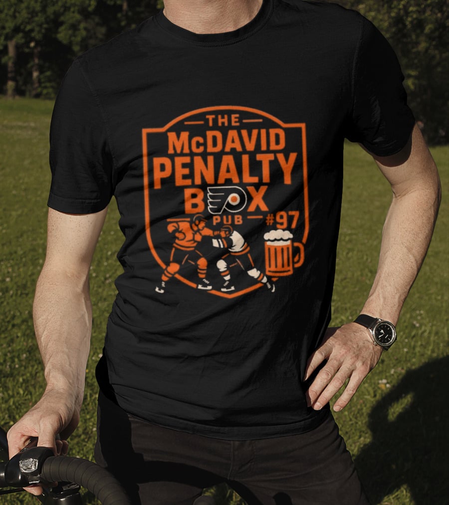 The McDavid Penalty Box Philadelphia Flyers Pub #97 T-Shirt