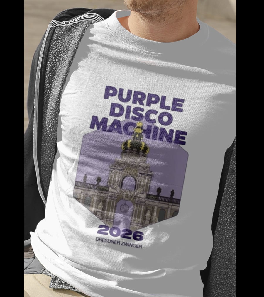 Purple Disco Machine 2026 Dresden Zwinger Vintage Architecture T-Shirt